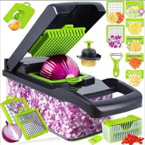 16-in-1 Manual Food Slicer with Container