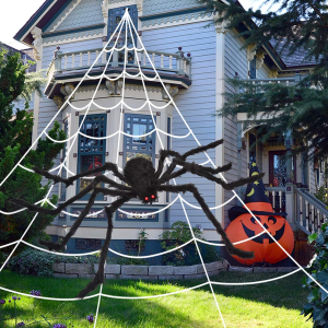 Huge Fake Spider Halloween Decorations