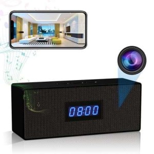 Hidden Camera Bluetooth Speaker Spy Camera Clock WiFi