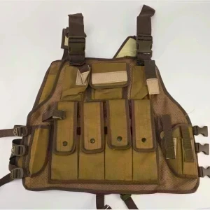 Holster Genuine Leather Vest for 9mm & 30 Bore Pistols |Costume Adjustable Training Protective Outdoor Vest