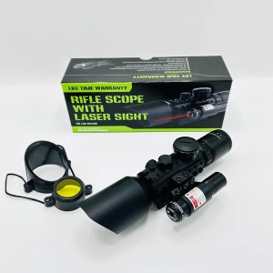 MidTen Rifle Scope With Laser Sight  M9 LS3-10X42E