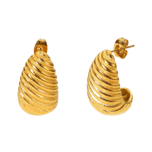Shell Shore Spiral Stud Earrings