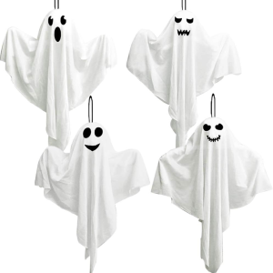4 Pack Halloween Hanging Ghosts