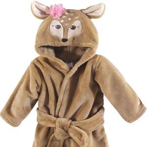 Baby Plush Animal Face Bathrobe