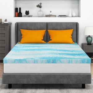 Mattress Topper Queen, 2 Inch Gel Memory Foam Bed Topper for Queen Size Bed, CertiPUR-US Certified